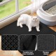 Pack of 2 Cat Litter Tray Mat, 45 x 30 cm Cat Litter Mat, Double Layer Honeycomb Mat for Cat Litter, Easy to Clean Mat Mat for Cat Litter, Black Cat Litter Mat Pack of 2 Cat Litter Tray Mat, 45 x 30 cm Cat Litter Mat, Double Layer Honeycomb Mat for Cat Litter, Easy to Clean Mat Mat for Cat Litter, Black Cat Litter Mat