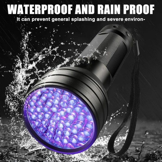 Pack of 2 UV Black Light Torch with 51 LEDs, 395 nm Pets Urine Detector, UV LED Black Light Lamp, Ultraviolet Light Scorpion Light for Dogs and Cats, Money Check (No Battery) Pack of 2 UV Black Light Torch with 51 LEDs, 395 nm Pets Urine Detector, UV LED Black Light Lamp, Ultraviolet Light Scorpion Light for Dogs and Cats, Money Check (No Battery)