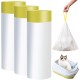 Pack of 60 Cat Litter Box Bags, 94 x 45 cm Bin Liners for Cat Litter Trays, Bin Liners with Drawstrings, Self-Cleaning Cat Litter Box Bin Liners, Durable Tear-Resistant Cat Litter Box Bags - 3 Rolls Pack of 60 Cat Litter Box Bags, 94 x 45 cm Bin Liners for Cat Litter Trays, Bin Liners with Drawstrings, Self-Cleaning Cat Litter Box Bin Liners, Durable Tear-Resistant Cat Litter Box Bags - 3 Rolls