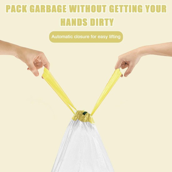 Pack of 60 Cat Litter Box Bags, 94 x 45 cm Bin Liners for Cat Litter Trays, Bin Liners with Drawstrings, Self-Cleaning Cat Litter Box Bin Liners, Durable Tear-Resistant Cat Litter Box Bags - 3 Rolls Pack of 60 Cat Litter Box Bags, 94 x 45 cm Bin Liners for Cat Litter Trays, Bin Liners with Drawstrings, Self-Cleaning Cat Litter Box Bin Liners, Durable Tear-Resistant Cat Litter Box Bags - 3 Rolls