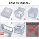 Panghuhu88 Cat Litter Box with Lid, Foldable, Easy to Clean, Includes Cat Litter Scoop and 2 Bin Liners (Grey) Panghuhu88 Cat Litter Box with Lid, Foldable, Easy to Clean, Includes Cat Litter Scoop and 2 Bin Liners (Grey)