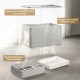 Panghuhu88 Cat Litter Box with Lid, Foldable, Easy to Clean, Includes Cat Litter Scoop and 2 Bin Liners (Grey) Panghuhu88 Cat Litter Box with Lid, Foldable, Easy to Clean, Includes Cat Litter Scoop and 2 Bin Liners (Grey)