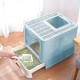 Panghuhu88 Cat Litter Box with Lid, Foldable, Easy to Clean, Includes Cat Litter Scoop and 2 Bin Liners (Pink) Panghuhu88 Cat Litter Box with Lid, Foldable, Easy to Clean, Includes Cat Litter Scoop and 2 Bin Liners (Pink)