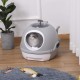 Pawhut Cat Litter Tray with Roof Window, Base Tray and Shovel, Portable, PP ABS, 47 x 55 x 44 cm Pawhut Cat Litter Tray with Roof Window, Base Tray and Shovel, Portable, PP ABS, 47 x 55 x 44 cm