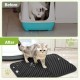 Pecute Cat Litter Tray Mat, Double Layer Cat Mat, Cat Litter Tray, Waterproof Urine Resistant Mat, Cat Litter Tray, Foldable Cat Litter Tray Mat with Large Bee Honeycomb Hole, 33 x 46 cm, Black Pecute Cat Litter Tray Mat, Double Layer Cat Mat, Cat Litter Tray, Waterproof Urine Resistant Mat, Cat Litter Tray, Foldable Cat Litter Tray Mat with Large Bee Honeycomb Hole, 33 x 46 cm, Black