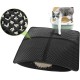 Pecute Cat Litter Tray Mat, Double Layer Cat Mat, Cat Litter Tray, Waterproof Urine Resistant Mat, Cat Litter Tray, Foldable Cat Litter Tray Mat with Large Bee Honeycomb Hole, 33 x 46 cm, Black Pecute Cat Litter Tray Mat, Double Layer Cat Mat, Cat Litter Tray, Waterproof Urine Resistant Mat, Cat Litter Tray, Foldable Cat Litter Tray Mat with Large Bee Honeycomb Hole, 33 x 46 cm, Black