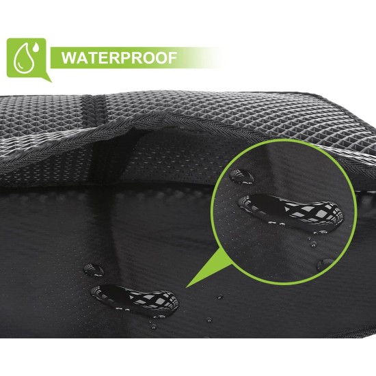Pecute Cat Litter Tray Mat, Double Layer Cat Mat, Cat Litter Tray, Waterproof Urine Resistant Mat, Cat Litter Tray, Foldable Cat Litter Tray Mat with Large Bee Honeycomb Hole, 33 x 46 cm, Black Pecute Cat Litter Tray Mat, Double Layer Cat Mat, Cat Litter Tray, Waterproof Urine Resistant Mat, Cat Litter Tray, Foldable Cat Litter Tray Mat with Large Bee Honeycomb Hole, 33 x 46 cm, Black