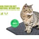Pecute Cat Litter Tray Mat, Double Layer Cat Mat, Cat Litter Tray, Waterproof Urine Resistant Mat, Cat Litter Tray, Foldable Cat Litter Tray Mat with Large Bee Honeycomb Hole, 33 x 46 cm, Black Pecute Cat Litter Tray Mat, Double Layer Cat Mat, Cat Litter Tray, Waterproof Urine Resistant Mat, Cat Litter Tray, Foldable Cat Litter Tray Mat with Large Bee Honeycomb Hole, 33 x 46 cm, Black