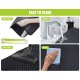 Pecute Cat Litter Tray Mat, Double Layer Cat Mat, Cat Litter Tray, Waterproof Urine Resistant Mat, Cat Litter Tray, Foldable Cat Litter Tray Mat with Large Bee Honeycomb Hole, 33 x 46 cm, Black Pecute Cat Litter Tray Mat, Double Layer Cat Mat, Cat Litter Tray, Waterproof Urine Resistant Mat, Cat Litter Tray, Foldable Cat Litter Tray Mat with Large Bee Honeycomb Hole, 33 x 46 cm, Black