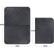 Pecute Cat Litter Tray Mat, Double Layer Cat Mat, Cat Litter Tray, Waterproof Urine Resistant Mat, Cat Litter Tray, Foldable Cat Litter Tray Mat with Large Bee Honeycomb Hole, 33 x 46 cm, Black Pecute Cat Litter Tray Mat, Double Layer Cat Mat, Cat Litter Tray, Waterproof Urine Resistant Mat, Cat Litter Tray, Foldable Cat Litter Tray Mat with Large Bee Honeycomb Hole, 33 x 46 cm, Black