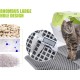 Pecute Cat Litter Tray Mat, Double Layer Cat Mat, Cat Litter Tray, Waterproof Urine Resistant Mat, Cat Litter Tray, Foldable Cat Litter Tray Mat with Large Bee Honeycomb Hole, 33 x 46 cm, Black Pecute Cat Litter Tray Mat, Double Layer Cat Mat, Cat Litter Tray, Waterproof Urine Resistant Mat, Cat Litter Tray, Foldable Cat Litter Tray Mat with Large Bee Honeycomb Hole, 33 x 46 cm, Black