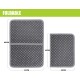 Pecute Cat Litter Tray Mat, Double Layer Cat Mat, Cat Litter Tray, Waterproof Urine Resistant Mat, Cat Litter Tray, Foldable Cat Litter Tray Mat with Large Bee Honeycomb Hole, 33 x 46 cm, Black Pecute Cat Litter Tray Mat, Double Layer Cat Mat, Cat Litter Tray, Waterproof Urine Resistant Mat, Cat Litter Tray, Foldable Cat Litter Tray Mat with Large Bee Honeycomb Hole, 33 x 46 cm, Black