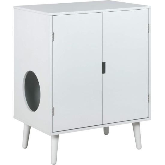 Penn-Plax Cat Walk Furniture Modern Cat Litter Tray with Cupboard, White, 22.75 x 16.5 x 30 Inches (Pack of 1) Penn-Plax Cat Walk Furniture Modern Cat Litter Tray with Cupboard, White, 22.75 x 16.5 x 30 Inches (Pack of 1)