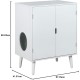 Penn-Plax Cat Walk Furniture Modern Cat Litter Tray with Cupboard, White, 22.75 x 16.5 x 30 Inches (Pack of 1) Penn-Plax Cat Walk Furniture Modern Cat Litter Tray with Cupboard, White, 22.75 x 16.5 x 30 Inches (Pack of 1)