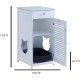 Penn-Plax Modern Cat Litter - White - Drawer, Inner Shelf and Door - Roller Shutter Style Penn-Plax Modern Cat Litter - White - Drawer, Inner Shelf and Door - Roller Shutter Style