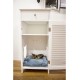 Penn-Plax Modern Cat Litter - White - Drawer, Inner Shelf and Door - Roller Shutter Style Penn-Plax Modern Cat Litter - White - Drawer, Inner Shelf and Door - Roller Shutter Style