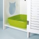 Penn-Plax Modern Cat Litter - White - Drawer, Inner Shelf and Door - Roller Shutter Style Penn-Plax Modern Cat Litter - White - Drawer, Inner Shelf and Door - Roller Shutter Style