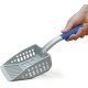 PetFusion Large Cat Litter Scoop - strong ABS plastic & flat lead edge to shovel UNDERNEATH for easier cleaning