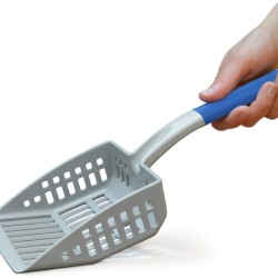 PetFusion Large Cat Litter Scoop - strong ABS plastic & flat lead edge to shovel UNDERNEATH for easier cleaning PetFusion Large Cat Litter Scoop - strong ABS plastic & flat lead edge to shovel UNDERNEATH for easier cleaning