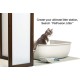 PetFusion ModestCat Litter Box Privacy Screen (3' tall; 4' wide). Cat litter box furniture best for your cat's health PetFusion ModestCat Litter Box Privacy Screen (3' tall; 4' wide). Cat litter box furniture best for your cat's health
