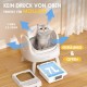 PetPivot Self Cleaning Cat Litter Box, Open Top Litter Box for Multiple Cats, Automatic Cat Litter Box with Liners and Mat Included, White PetPivot Self Cleaning Cat Litter Box, Open Top Litter Box for Multiple Cats, Automatic Cat Litter Box with Liners and Mat Included, White
