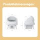 PetPivot Self Cleaning Cat Litter Box, Open Top Litter Box for Multiple Cats, Automatic Cat Litter Box with Liners and Mat Included, White PetPivot Self Cleaning Cat Litter Box, Open Top Litter Box for Multiple Cats, Automatic Cat Litter Box with Liners and Mat Included, White
