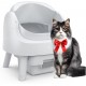 PetPivot Self-Cleaning Cat Litter Tray with Open Design, Automatic & Manual Modes, Instant Cleaning & Easy Scooping, Ideal for Large Cats, Suitable for Multi-Cat Households