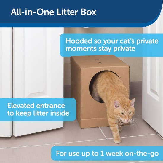 PetSafe Disposable Cat Litter Tray Foldable Design for Travel, From the Creators of ScoopFree Self-Cleaning Cat Litter Tray PetSafe Disposable Cat Litter Tray Foldable Design for Travel, From the Creators of ScoopFree Self-Cleaning Cat Litter Tray
