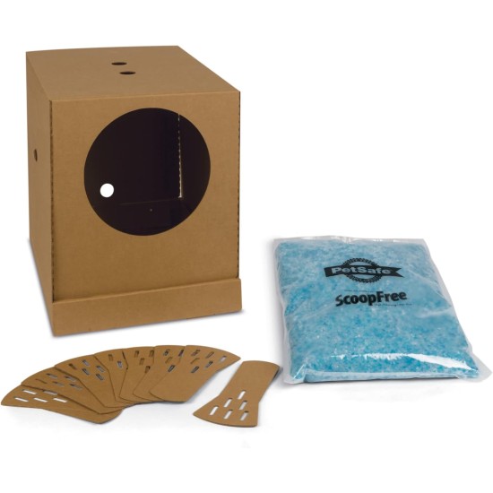 PetSafe Disposable Cat Litter Tray Foldable Design for Travel, From the Creators of ScoopFree Self-Cleaning Cat Litter Tray