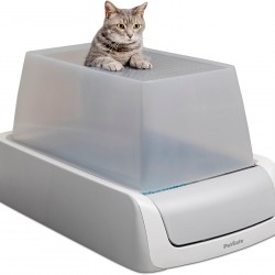 PetSafe ScoopFree Automatic Self-Cleaning Hooded Litter Tray - Ultra, Top-Entry - Purple or Taupe - Covered 2nd Generation - Includes Disposable Tray with High Quality Blue PetSafe ScoopFree Automatic Self-Cleaning Hooded Litter Tray - Ultra, Top-Entry - Purple or Taupe - Covered 2nd Generation - Includes Disposable Tray with High Quality Blue