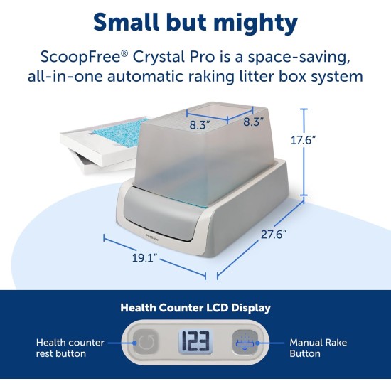 PetSafe ScoopFree Automatic Self-Cleaning Hooded Litter Tray - Ultra, Top-Entry - Purple or Taupe - Covered 2nd Generation - Includes Disposable Tray with High Quality Blue PetSafe ScoopFree Automatic Self-Cleaning Hooded Litter Tray - Ultra, Top-Entry - Purple or Taupe - Covered 2nd Generation - Includes Disposable Tray with High Quality Blue
