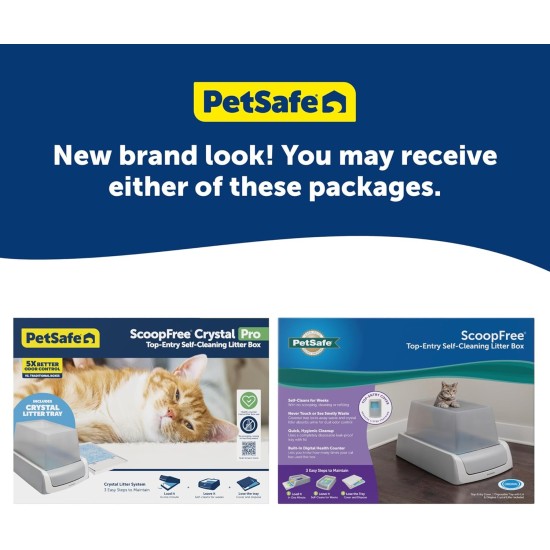 PetSafe ScoopFree Automatic Self-Cleaning Hooded Litter Tray - Ultra, Top-Entry - Purple or Taupe - Covered 2nd Generation - Includes Disposable Tray with High Quality Blue PetSafe ScoopFree Automatic Self-Cleaning Hooded Litter Tray - Ultra, Top-Entry - Purple or Taupe - Covered 2nd Generation - Includes Disposable Tray with High Quality Blue