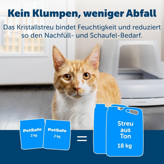 PetSafe ScoopFree Reusable Cat Litter Tray with Premium Blue Non Clumping Crystal Cat Litter PetSafe ScoopFree Reusable Cat Litter Tray with Premium Blue Non Clumping Crystal Cat Litter