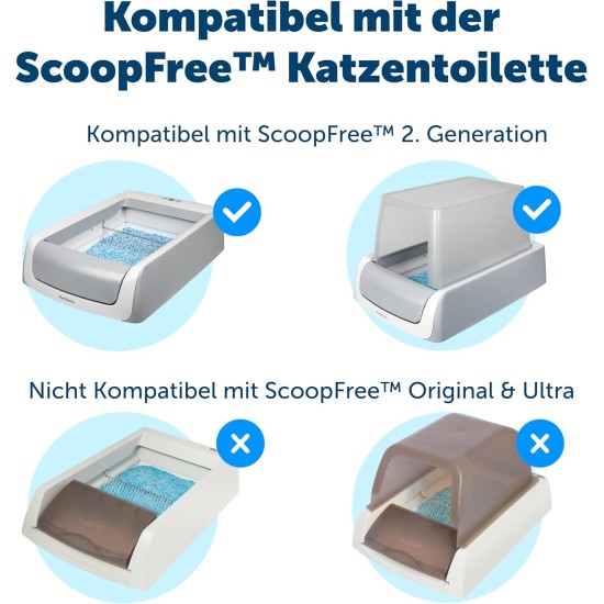 PetSafe ScoopFree Self-Cleaning Cat Litter Box Cover 2nd Generation Automatic Litter Tray Lid Privacy for Your Cat Easy to Clean Supports Odor Control PetSafe ScoopFree Self-Cleaning Cat Litter Box Cover 2nd Generation Automatic Litter Tray Lid Privacy for Your Cat Easy to Clean Supports Odor Control