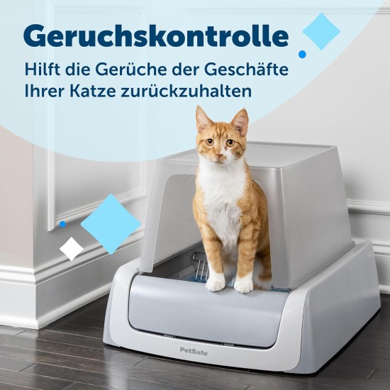 PetSafe ScoopFree Self-Cleaning Cat Litter Box Cover 2nd Generation Automatic Litter Tray Lid Privacy for Your Cat Easy to Clean Supports Odor Control PetSafe ScoopFree Self-Cleaning Cat Litter Box Cover 2nd Generation Automatic Litter Tray Lid Privacy for Your Cat Easy to Clean Supports Odor Control