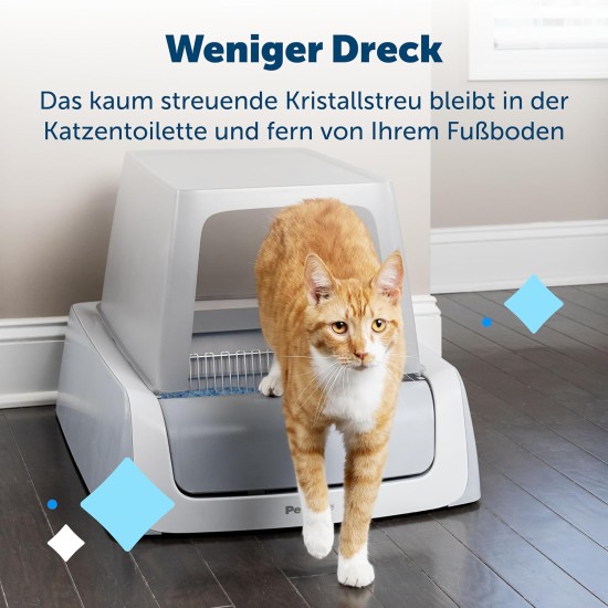 PetSafe ScoopFree Self-Cleaning Cat Litter Box Cover 2nd Generation Automatic Litter Tray Lid Privacy for Your Cat Easy to Clean Supports Odor Control PetSafe ScoopFree Self-Cleaning Cat Litter Box Cover 2nd Generation Automatic Litter Tray Lid Privacy for Your Cat Easy to Clean Supports Odor Control