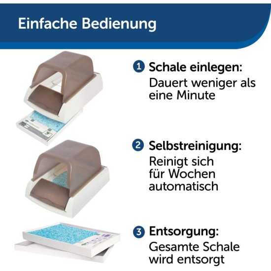 PetSafe ScoopFree Self-Cleaning Cat Litter Tray, Automatic System with Disposable Tray and Crystal Litter, Hygienic, Highly Absorbent and Dustproof, 2nd Generation, 51.8 x 18.1 x 71.1 cm PetSafe ScoopFree Self-Cleaning Cat Litter Tray, Automatic System with Disposable Tray and Crystal Litter, Hygienic, Highly Absorbent and Dustproof, 2nd Generation, 51.8 x 18.1 x 71.1 cm