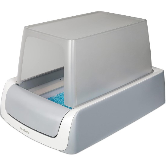 PetSafe ScoopFree Self-Cleaning Cat Litter Tray, Automatic System with Disposable Tray and Crystal Litter, Hygienic, Highly Absorbent and Dustproof, 2nd Generation, 51.8 x 18.1 x 71.1 cm PetSafe ScoopFree Self-Cleaning Cat Litter Tray, Automatic System with Disposable Tray and Crystal Litter, Hygienic, Highly Absorbent and Dustproof, 2nd Generation, 51.8 x 18.1 x 71.1 cm