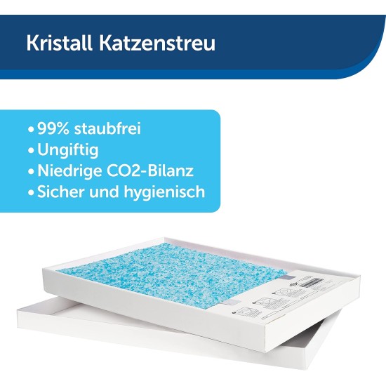 PetSafe ScoopFree Self-Cleaning Cat Litter Tray, Automatic System with Disposable Tray and Crystal Litter, Hygienic, Highly Absorbent and Dustproof, 2nd Generation, 51.8 x 18.1 x 71.1 cm PetSafe ScoopFree Self-Cleaning Cat Litter Tray, Automatic System with Disposable Tray and Crystal Litter, Hygienic, Highly Absorbent and Dustproof, 2nd Generation, 51.8 x 18.1 x 71.1 cm