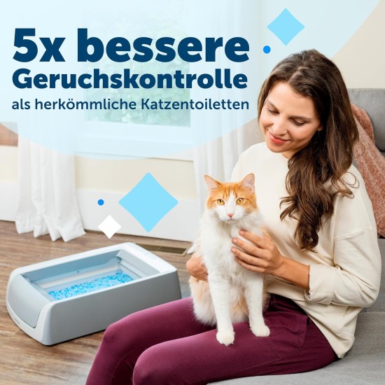 PetSafe ScoopFree Self Cleaning Cat Litter Tray with Cover, Second Generation with Integrated Health Monitor, Grey PetSafe ScoopFree Self Cleaning Cat Litter Tray with Cover, Second Generation with Integrated Health Monitor, Grey