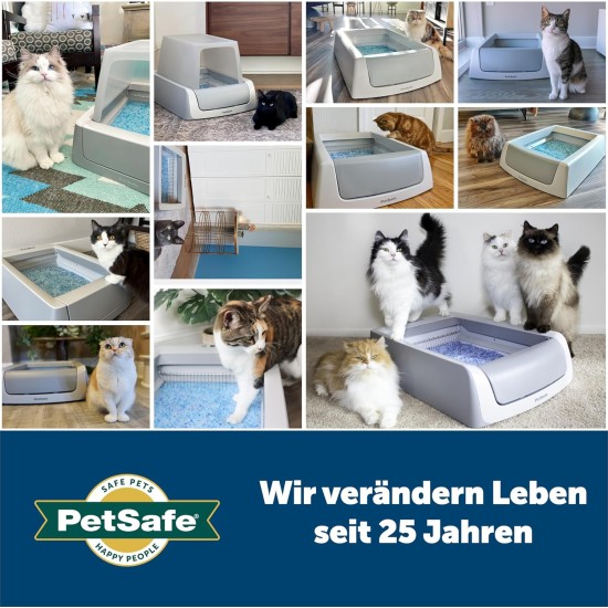 PetSafe ScoopFree Self Cleaning Cat Litter Tray with Cover, Second Generation with Integrated Health Monitor, Grey PetSafe ScoopFree Self Cleaning Cat Litter Tray with Cover, Second Generation with Integrated Health Monitor, Grey