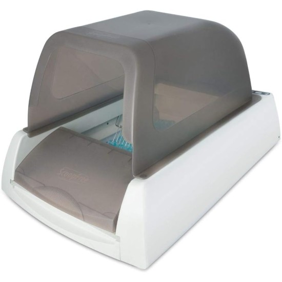 PetSafe ScoopFree Self Cleaning Cat Litter Tray with Cover, Second Generation with Integrated Health Monitor, Grey PetSafe ScoopFree Self Cleaning Cat Litter Tray with Cover, Second Generation with Integrated Health Monitor, Grey