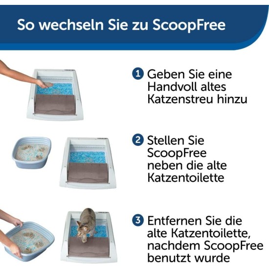PetSafe ScoopFree Self Cleaning Cat Litter Tray with Cover, Second Generation with Integrated Health Monitor, Grey PetSafe ScoopFree Self Cleaning Cat Litter Tray with Cover, Second Generation with Integrated Health Monitor, Grey