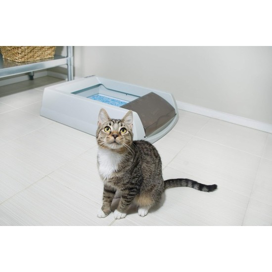 PetSafe ScoopFree Self Cleaning Cat Litter Tray with Cover, Second Generation with Integrated Health Monitor, Grey PetSafe ScoopFree Self Cleaning Cat Litter Tray with Cover, Second Generation with Integrated Health Monitor, Grey