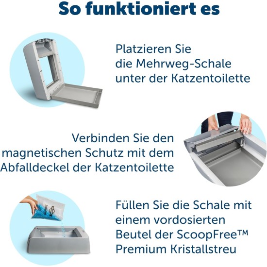 PetSafe ScoopFree Self Cleaning Cat Litter Tray with Cover, Second Generation with Integrated Health Monitor, Grey PetSafe ScoopFree Self Cleaning Cat Litter Tray with Cover, Second Generation with Integrated Health Monitor, Grey