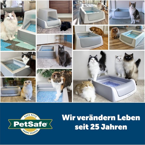PetSafe ScoopFree Self Cleaning Cat Litter Tray with Cover, Second Generation with Integrated Health Monitor, Grey PetSafe ScoopFree Self Cleaning Cat Litter Tray with Cover, Second Generation with Integrated Health Monitor, Grey