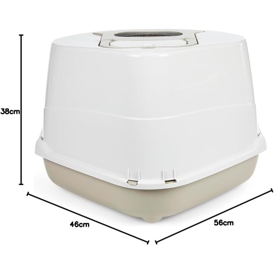 Petface Hooded Corner Cat Litter Tray 1 Piece (1 Pack of 1) Petface Hooded Corner Cat Litter Tray 1 Piece (1 Pack of 1)