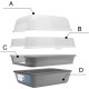 Petfamily LARGE COLLAPSIBLE LARGE JUMBO HOOD LITTER TRAY WITH CLEAR LID - Petfamily LARGE COLLAPSIBLE LARGE JUMBO HOOD LITTER TRAY WITH CLEAR LID -