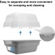 Petfamily LARGE COLLAPSIBLE LARGE JUMBO HOOD LITTER TRAY WITH CLEAR LID - Petfamily LARGE COLLAPSIBLE LARGE JUMBO HOOD LITTER TRAY WITH CLEAR LID -