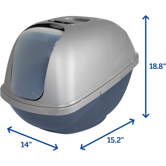 Petmate Basic Hooded Cat Litter Tray 47cm L x 39cm W x 35cm H Petmate Basic Hooded Cat Litter Tray 47cm L x 39cm W x 35cm H